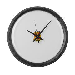 6B37FA - M01 - 03 - DUI - 6th Battalion, 37th Field Artillery with Text Large Wall Clock