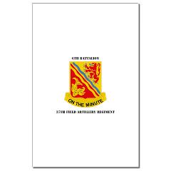 6B37FA - M01 - 02 - DUI - 6th Battalion, 37th Field Artillery with Text Mini Poster Print
