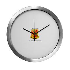 6B37FA - M01 - 03 - DUI - 6th Battalion, 37th Field Artillery with Text Modern Wall Clock - Click Image to Close