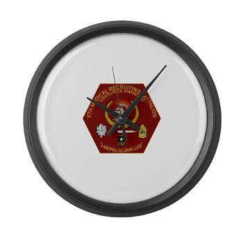 6MRB - M01 - 03 - DUI - 6th Medical Recruiting Bn Large Wall Clock - Click Image to Close