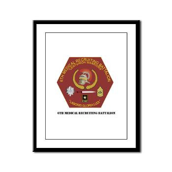6MRB - M01 - 02 - DUI - 6th Medical Recruiting Bn with Text Framed Panel Print - Click Image to Close