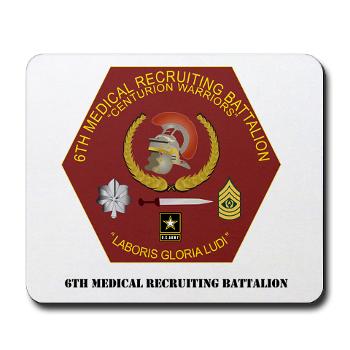 6MRB - M01 - 03 - DUI - 6th Medical Recruiting Bn with Text Mousepad - Click Image to Close