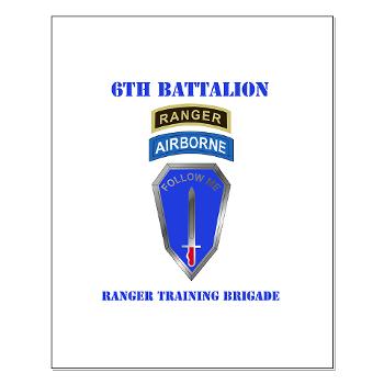 6RTB - M01 - 02 - DUI - 6th Ranger Training Bde with Text - Small Poster - Click Image to Close