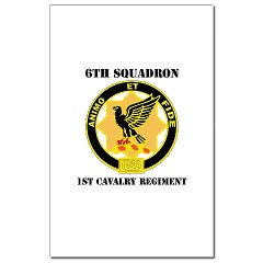 6S1CR - M01 - 02 - DUI - 6th Squadron - 1st Cavalry Regiment with Text Mini Poster Print - Click Image to Close