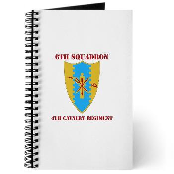 6S4CR - M01 - 02 - DUI - 6th Sqdrn - 4th Cavalry Regiment with Text Journal - Click Image to Close