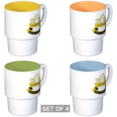 6S8CR - M01 - 03 - DUI - 6th Sqdrn - 8th Cavalry Regiment - Stackable Mug Set (4 mugs) - Click Image to Close
