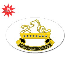 6S8CR - M01 - 01 - DUI - 6th Sqdrn - 8th Cavalry Regiment - Sticker (Oval 10 pk)
