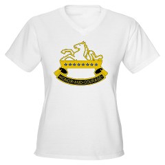 6S8CR - A01 - 04 - DUI - 6th Sqdrn - 8th Cavalry Regiment - Women's V-Neck T-Shirt