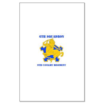 6S9CR - M01 - 02 - DUI - 6th Squadron - 9th Cavalry Regiment with Text - Large Poster - Click Image to Close
