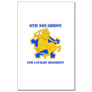 6S9CR - M01 - 02 - DUI - 6th Squadron - 9th Cavalry Regiment with Text - Mini Poster Print