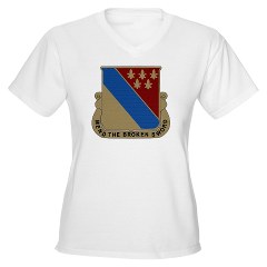 702BSB - A01 - 04 - DUI - 702nd Bde - Support Bn - Women's V-Neck T-Shirt - Click Image to Close