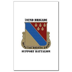 702BSB - M01 - 02 - DUI - 702nd Bde - Support Bn with Text - Mini Poster Print