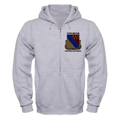 702BSB - A01 - 03 - DUI - 702nd Bde - Support Bn with Text - Zip Hoodie