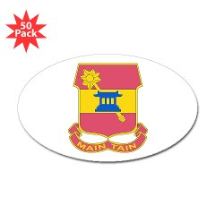 703BSB - M01 - 01 - DUI - 703rd Brigade - Support Battalion - Sticker (Oval 50 pk)