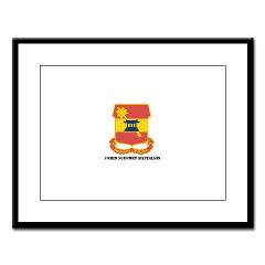 703SB - M01 - 02 - DUI - 703rd Support Battalion with Text - Large Framed Print