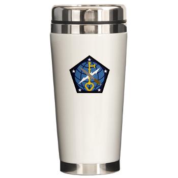 704MIB - M01 - 03 - SSI - 704th Military Intelligence Brigade - Ceramic Travel Mug - Click Image to Close