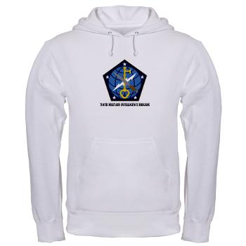 704MIB - A01 - 03 - SSI - 704th Military Intelligence Brigade with Text - Hooded Sweatshirt