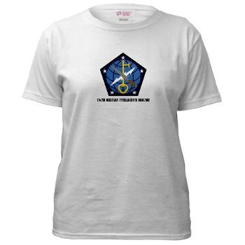 704MIB - A01 - 04 - SSI - 704th Military Intelligence Brigade with Text - Women's T-Shirt