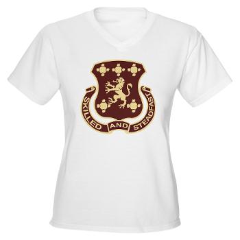 704SB - A01 - 04 - DUI - 704th Support Battalion - Women's V-Neck T-Shirt