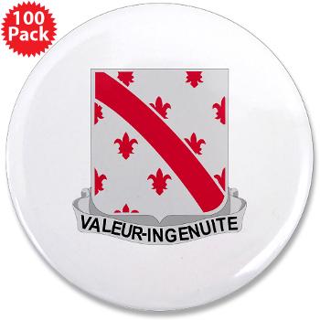 70EB - M01 - 01 - DUI - 70th Engineer Battalion - 3.5" Button (100 pack)