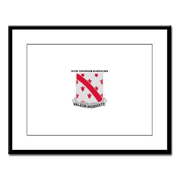 70EB - M01 - 02 - DUI - 70th Engineer Battalion with Text - Large Framed Print