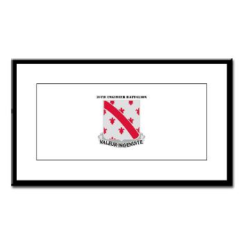 70EB - M01 - 02 - DUI - 70th Engineer Battalion with Text - Small Framed Print
