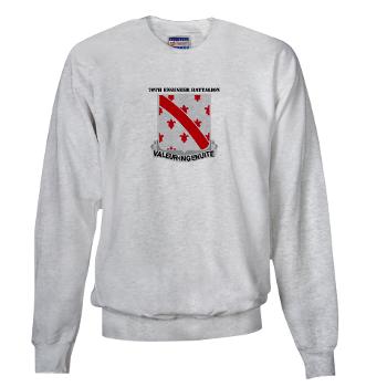 70EB - A01 - 03 - DUI - 70th Engineer Battalion with Text - Sweatshirt
