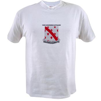 70EB - A01 - 04 - DUI - 70th Engineer Battalion with Text - Value T-shirt - Click Image to Close