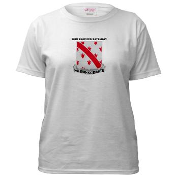 70EB - A01 - 04 - DUI - 70th Engineer Battalion with Text - Women's T-Shirt