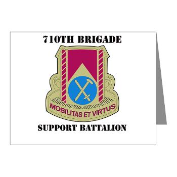 710BSB - M01 - 02 - DUI - 710th Bde - Support Bn with Text - Note Cards (Pk of 20)