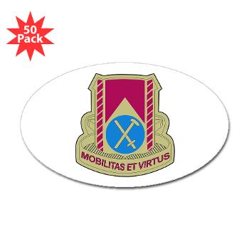 710BSB - M01 - 01 - DUI - 710th Bde - Support Bn with Text - Sticker (Oval 50 pk)