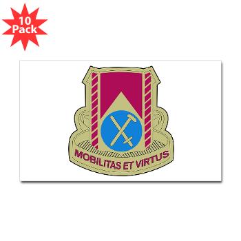 710BSB - M01 - 01 - DUI - 710th Bde - Support Bn with Text - Sticker (Rectangle 10 pk)