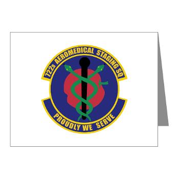 722ASS - M01 - 02 - 722nd Aeromedical Staging Squadron - Note Cards (Pk of 20)