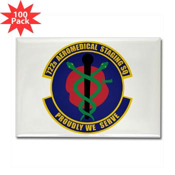 722ASS - M01 - 01 - 722nd Aeromedical Staging Squadron - Rectangle Magnet (100 pack) - Click Image to Close