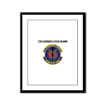 722ASS - M01 - 02 - 722nd Aeromedical Staging Squadron with Text - Framed Panel Print
