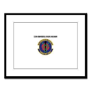 722ASS - M01 - 02 - 722nd Aeromedical Staging Squadron with Text - Large Framed Print