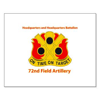 72FABHHB - M01 - 02 - Headquarters and Headquarters Battalion with Text - Small Poster - Click Image to Close