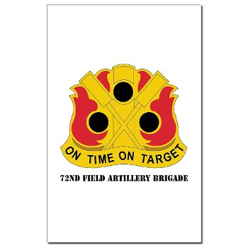 72FAB - M01 - 02 - DUI - 72nd Field Artillery Brigade with Text Mini Poster Print