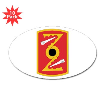 72FAB - M01 - 01 - SSI - 72nd Field Artillery Brigade Sticker (Oval 10 pk) - Click Image to Close