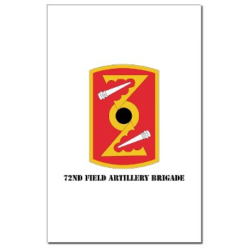 72FAB - M01 - 02 - SSI - 72nd Field Artillery Brigade with text Mini Poster Print - Click Image to Close