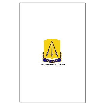 73OB - M01 - 02 - DUI - 73rd Ordnance Battalion with Text - Large Poster - Click Image to Close