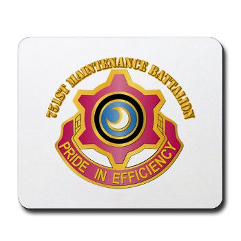 751MB - M01 - 03 - DUI - 751st Maintenance Battalion with Text - Mousepad - Click Image to Close