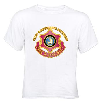 751MB - A01 - 04 - DUI - 751st Maintenance Battalion with Text - White t-Shirt