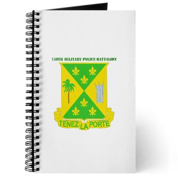 759MPB - M01 - 02 - DUI - 759th Military Police Bn with Text - Journal