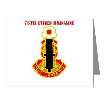 75FB - M01 - 02 - DUI - 75th Fires Brigade with Text Note Cards (Pk of 20)