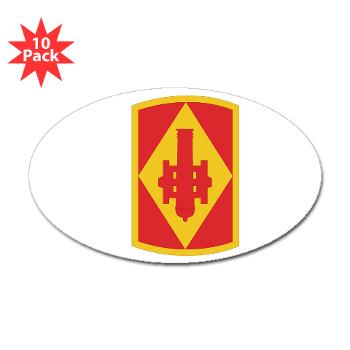 75FB - M01 - 01 - SSI - 75th Fires Brigade Sticker (Oval 10 pk) - Click Image to Close