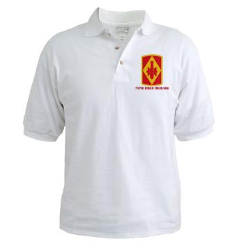75FB - A01 - 04 - SSI - 75th Fires Brigade with Text Golf Shirt