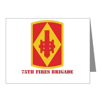75FB - M01 - 02 - SSI - 75th Fires Brigade with Text Note Cards (Pk of 20) - Click Image to Close