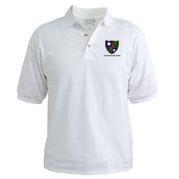 75IRR - A01 - 04 - 75th Infantry (Ranger) Regiment with Text - Golf Shirt - Click Image to Close