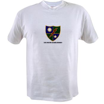 75IRR - A01 - 04 - 75th Infantry (Ranger) Regiment with Text - Value T-shirt - Click Image to Close